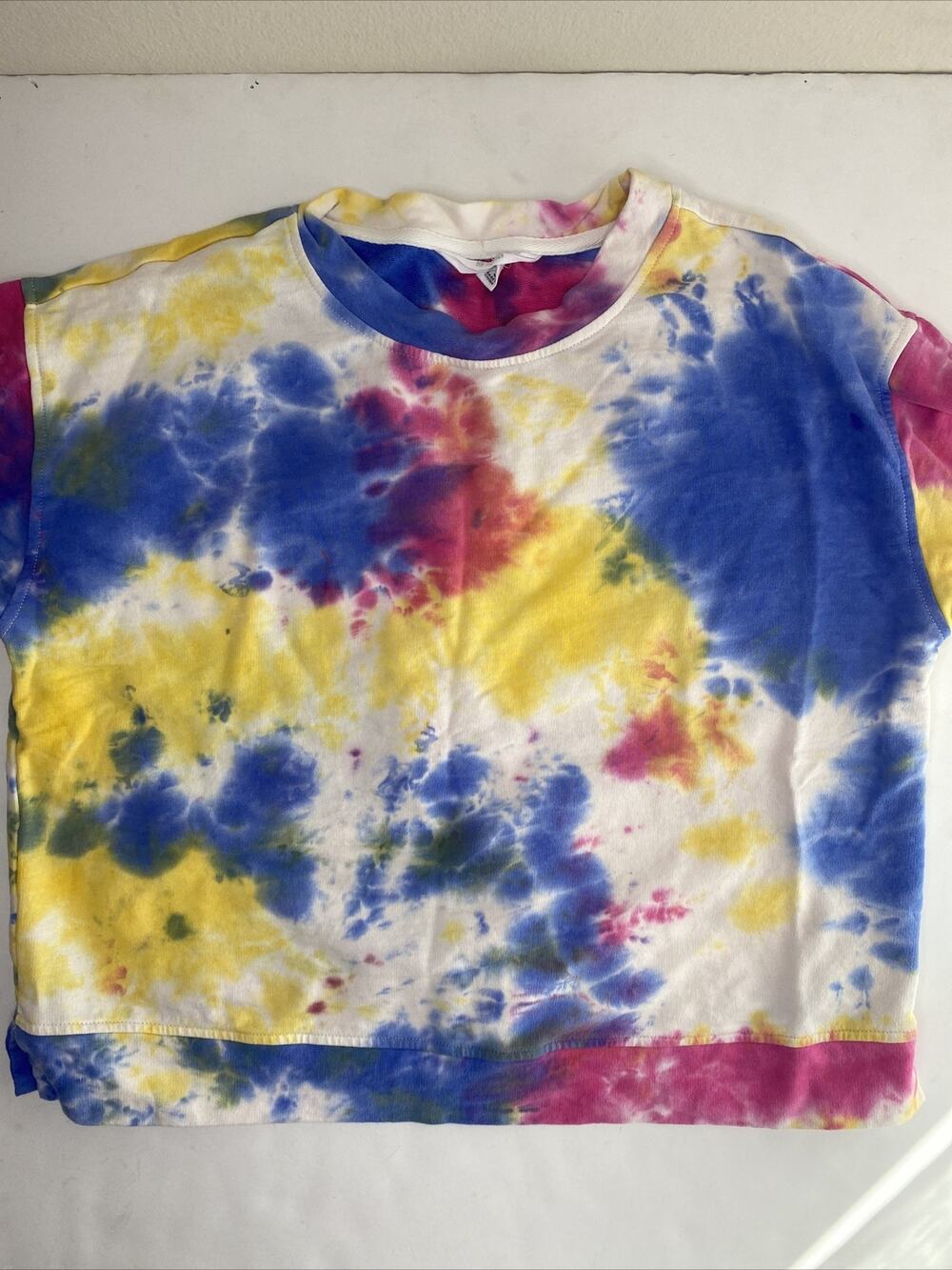 BB DAKOTA BY STEVE MADDEN Women's size small Groove Sweatshirt Blue Tie-dye